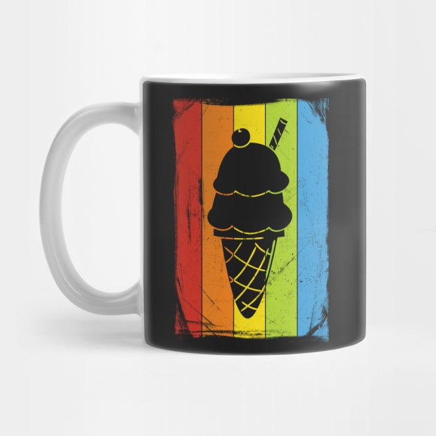 Rainbow Ice Cream Distressed by fizzyllama